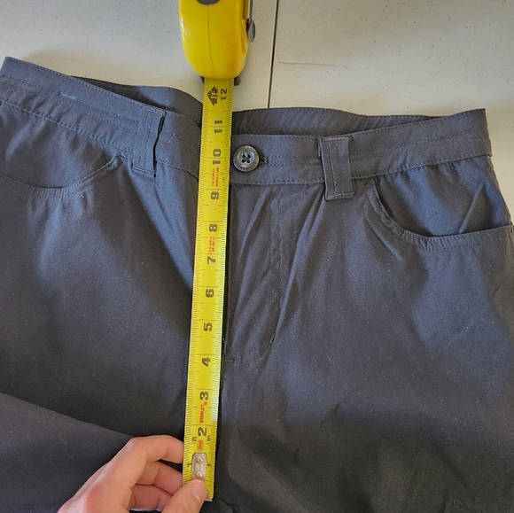 Eddie Bauer Rainier Capri Pants Cropped Pants Black Hiking Activewear Womens 10 - Picture 8 of 13